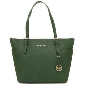 Forest Green Michael Kors Tote